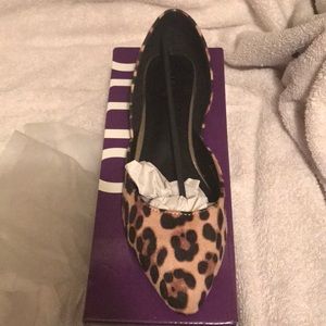 Leopard print flats